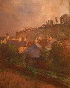 Edgar Degas Houses at the Foot of a Cliff oil on canvas